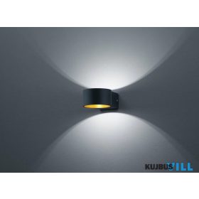   TRIO 223410132 LACAPO falikar incl.1x4,3W LED/430Lm/3000K ↕6cm ↔10,5cm ↗ 15cm matt fekete