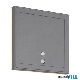   TR R23056242 FORTALEZA kültéri falikar 2W LED/200lm/3000K ↕14cm ↔14cm ↗3,5cm IP54 antracit sensor