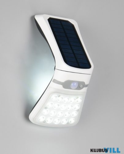 TR R23146101 DIADEMA solar kültéri falikar 3,5W LED/300lm/4000K ↕22cm ↔11,5cm ↗11cm  IP44 fehér sensor