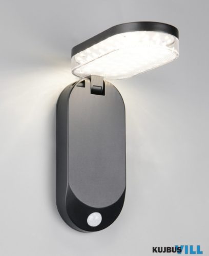 TR R23176102 LAGOAS solar kültéri falikar 3W LED/350lm/4000K ↕25,9cm ↔9,8cm ↗20,6cm IP44 fekete sensor