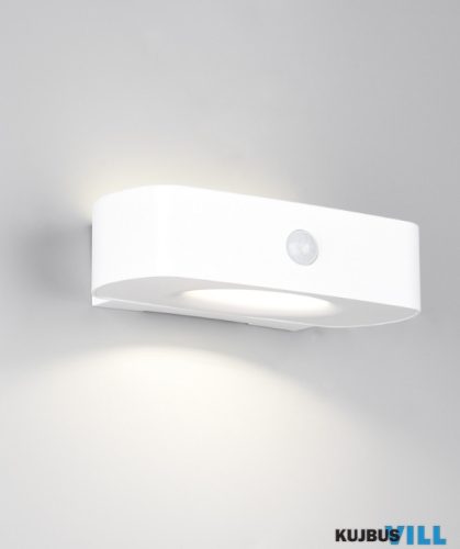 TR R23336201 BILBAO solar kültéri falikar 6W LED/700lm/4000K ↕6cm ↔21,5cm ↗15,5cm IP44 fehér sensor