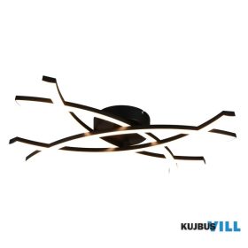   TRIO R23691132 POLLOCK falikar incl.1x22W LED/2500lm/3000K ↕7,5cm ↔60cm ↗40cm matt fekete