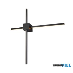   TRIO 237770132 CASSINO falikar 14W LED/1700lm 2300+3000+4000K ↕12cm ↔67,5cm ↗67,5cm matt fekete