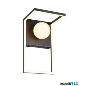   TRIO 238170132 AROLA falikar 11W LED/1300lm 2300+3000+4000K ↕18,2cm ↔30cm ↗17,5cmmatt fekete