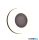 TR R24246132 MORENA kültéri falikar incl.1x15W LED1500Lm2300+3000+4000K ↕7,5cm Ø25cm matt fekete