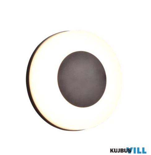 TR R24246132 MORENA kültéri falikar incl.1x15W LED1500Lm2300+3000+4000K ↕7,5cm Ø25cm matt fekete