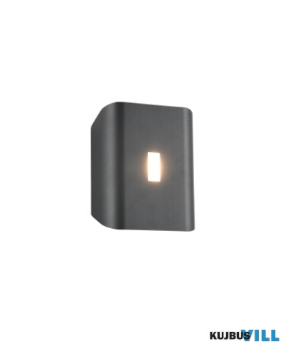 TR 246660342 SANTERNO kültéri falikar incl.1x7W LED/850lm/2300+3000+4000K ↕20cm ↔16cm antracit