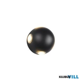   TR 246760432 AVISIO kültéri falikar incl.1x2W LED/250lm/3000K Ø10,5cm matt fekete