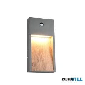   TR 246969135 SALMON kültéri falikar incl.1x11W LED/1200lm/3000K ↕33cm ↔16,5cm antracit/fa utánzat