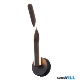   TRIO R25791732 GINKO falikar 11W LED/1150lm/3000K ↕45,5cm ↔12cm ↗15cm matt fekete