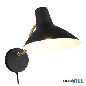   TRIO 263470180 TRAVELLER falikar excl.1xE27 ↕17cm ↔38cm ↗20cm fekete-arany