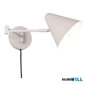   TRIO 263970176 COSIMA falikar excl.1xE14 ↕16cm ↔54cm ↗15cm Ø15cm szürke