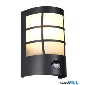   TR R26459132 SINTRA kültéri falikar excl.1xE27/25W ↕20cm ↔14cm ↗10,5cm IP44 matt fekete sensor