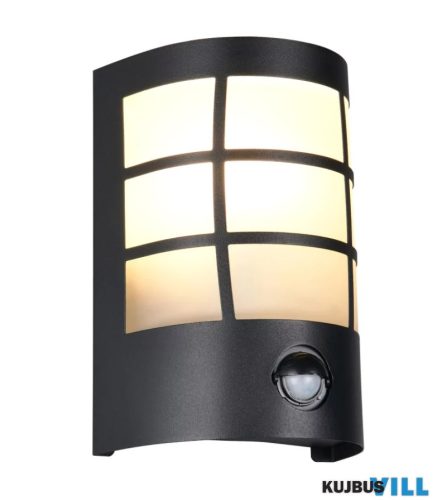 TR R26459132 SINTRA kültéri falikar excl.1xE27/25W ↕20cm ↔14cm ↗10,5cm IP44 matt fekete sensor