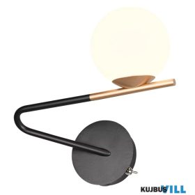   TRIO 268970180 FLAMING falikar excl.1xG9 ↕21,5cm ↔13cm ↗25cm Ø10cm fekete-arany