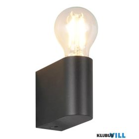   TRIO 269370132 PRATELLA falikar excl.1xE27/10W ↕8cm ↔9,5cm ↗4,3cm IP44 matt fekete