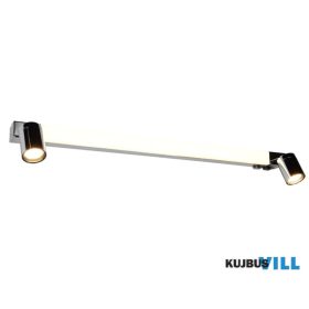   TRIO 281479306 ENRICO falikar incl.1x10W LED/1200Lm/2300+3000+4000K excl.2xGU10 ↕18cm ↔90cm ↗4,5cm króm