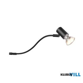   TRIO 283400132 GIADA falikar excl.1xGU10 ↕11,4cm ↔5,4cm ↗ 34,3cm matt fekete