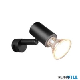   TRIO 283500132 LORENZO falikar excl.1xGU10 ↕5,4cm ↔3,3cm ↗ 10,1cm matt fekete