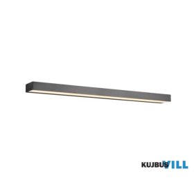   TRIO 283919032 ROCCO falikar incl.1x13W LED/1400Lm/3000K ↕3,6cm ↔90cm ↗ 8cm matt fekete