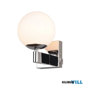   TRIO 284270106 KULA falikar excl.1xE14 ↔14cm ↗17cm ↕20cm ∅14cm króm