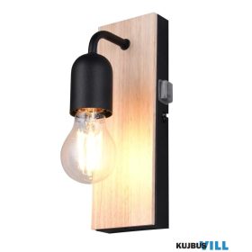   TRIO 284470132 ARTURO falikar excl.1xE27 ↕24cm ↔8cm ↗11cm matt fekete