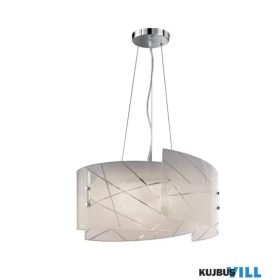   TRIO 301200300 SANDRINA függeszték excl.3xE27 ↕150cm Ø50cm átlátszó