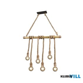   TRIO R30130626 WILMA függeszték excl.6xE27 ↕150cm ↔100cm ↗ 10cm barna