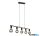 TR 30185032 VANNES függeszték excl.5xE27 ↕150cm ↔82,5cm ↗ 8,5cm matt fekete
