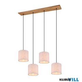   TRIO 302100430 ELMAU függeszték excl.4xE27 ↕150cm ↔100cm ↗ 20cm fa