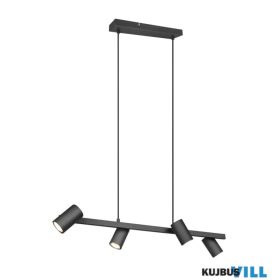   TRIO 302400432 MARLEY függeszték excl.4xGU10 ↕150cm ↔80cm ↗ 18cm matt fekete