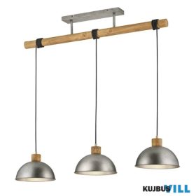   TRIO 303400367 DELHI függeszték excl.3xE27 ↕215cm ↔107,5cm ↗ 25,5cm antik nikkel