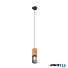   TRIO 304300132 TOSH függeszték excl.1xE27 ↕150cm Ø10cm matt fekete