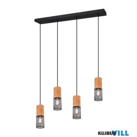   TRIO 304300432 TOSH függeszték excl.4xE27 ↕150cm ↔65cm ↗ 9cm matt fekete