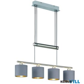   TRIO 305400441 GARDA függeszték excl.4xE14 ↕150cm ↔77cm ↗ 13,5cm taupe