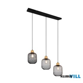   TRIO R30563032 CALIMERO függeszték excl.3xE27 ↕150cm ↔80cm ↗ 18cm matt fekete