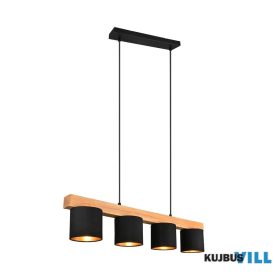   TRIO R30654002 CAMERON függeszték excl.4xE14 ↕150cm ↔75cm ↗ 12cm fekete