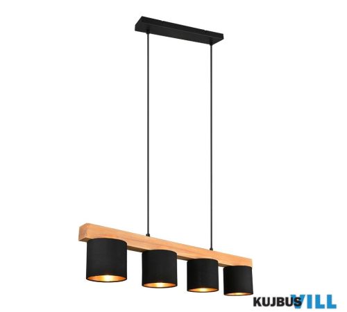 TR R30654002 CAMERON függeszték excl.4xE14 ↕150cm ↔75cm ↗ 12cm fekete