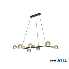   TRIO 306700732 CROSS függeszték excl.7xE27 ↕150cm ↔91cm ↗ 45cm matt fekete