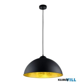   TRIO 308000132 ROMINO II függeszték excl.1xE27 ↕150cm Ø50cm matt fekete