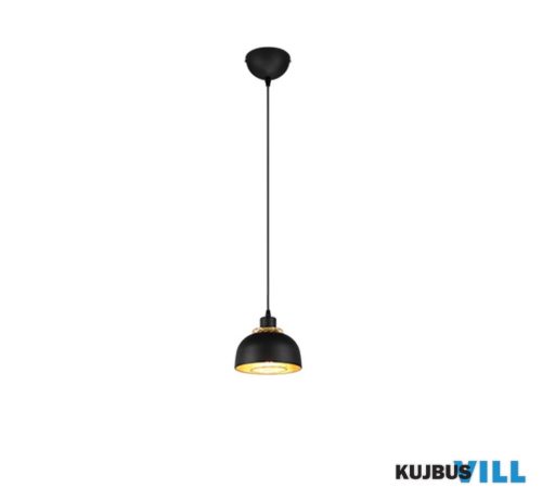 TR R30811032 PUNCH függeszték excl.1xE27 ↕150cm Ø18cm matt fekete
