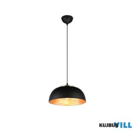   TRIO R30811932 PUNCH függeszték excl.1xE27 ↕150cm Ø35cm matt fekete