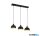 TR R30813032 PUNCH függeszték excl.3xE27 ↕150cm ↔74cm Ø18cm matt fekete
