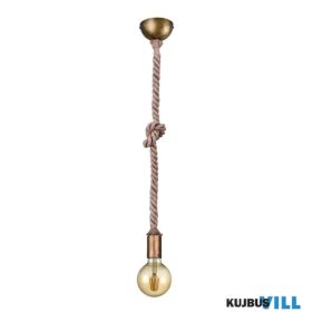   TRIO 310100104 ROPE függeszték excl.1xE27 ↕150cm Ø12cm antik réz
