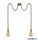 TRIO 310100204 ROPE függeszték excl.2xE27 ↕150cm Ø12cm antik réz