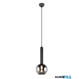   TRIO 310300132 CLAYTON függeszték excl.1xE27 ↕150cm Ø20cm matt fekete