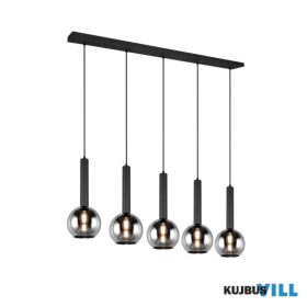   TRIO 310300532 CLAYTON függeszték excl.5xE27 ↕150cm ↔115cm ↗ 20cm matt fekete