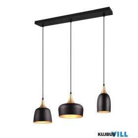   TRIO 310500332 CHIRAZ függeszték excl.3xE27 ↕150cm ↔63cm ↗ 20cm matt fekete