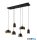 TRIO 310500632 CHIRAZ függeszték excl.6xE27 ↕150cm ↔90,5cm ↗ 32,5cm matt fekete