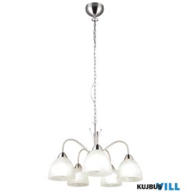   TRIO R31055007 DOBBY csillár excl.5xE27 ↕150cm Ø55cm matt nikkel